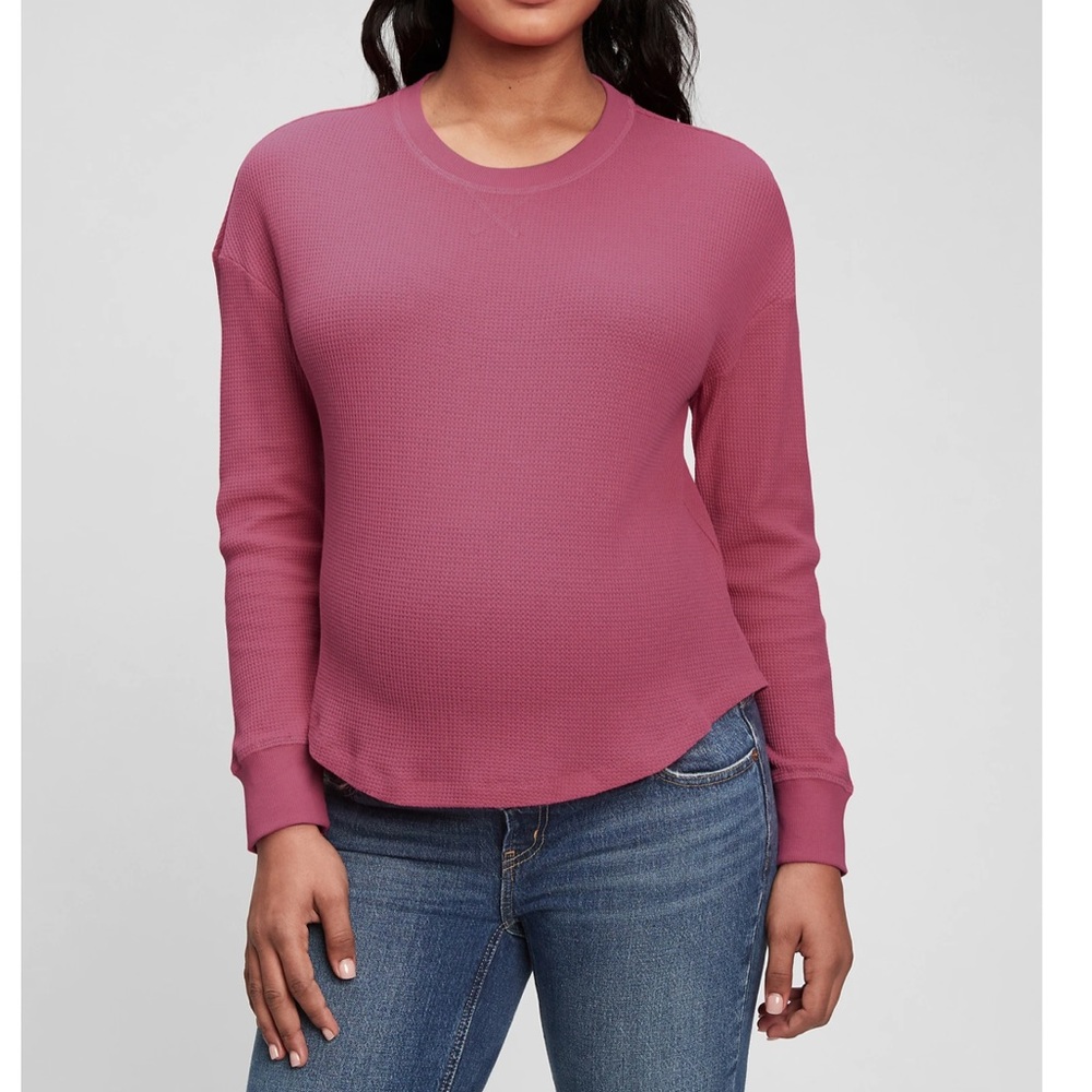 Gap maternity waffle knit shirt